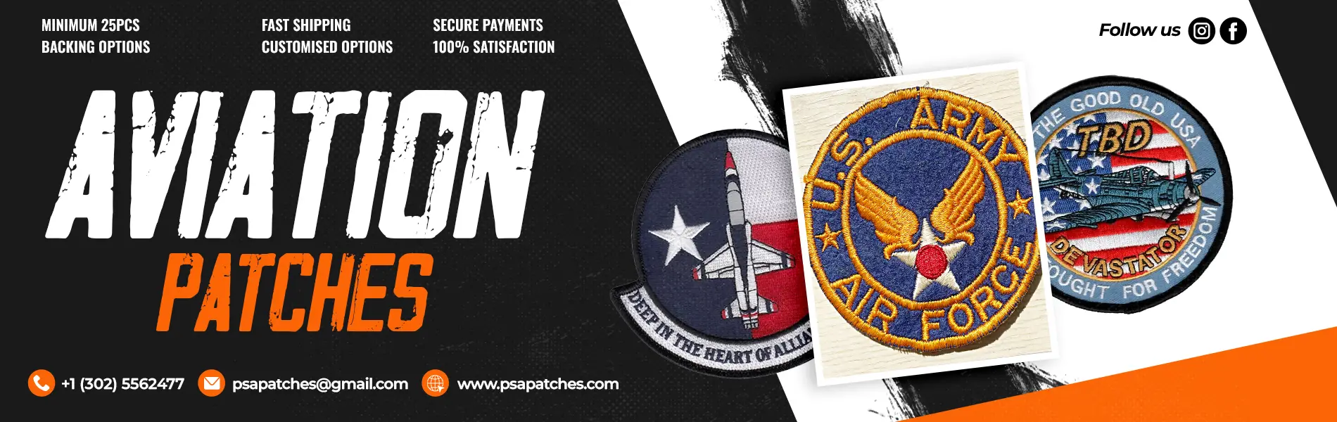 Aviation Patches Banner [Desktop]