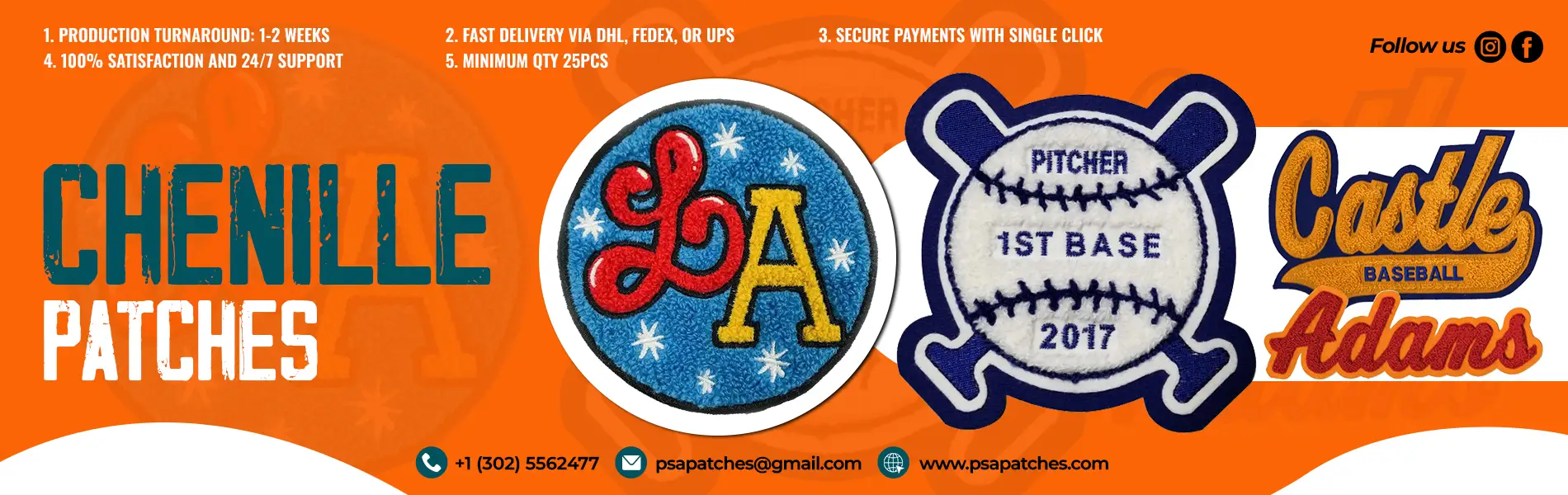 Chenille Patches US no