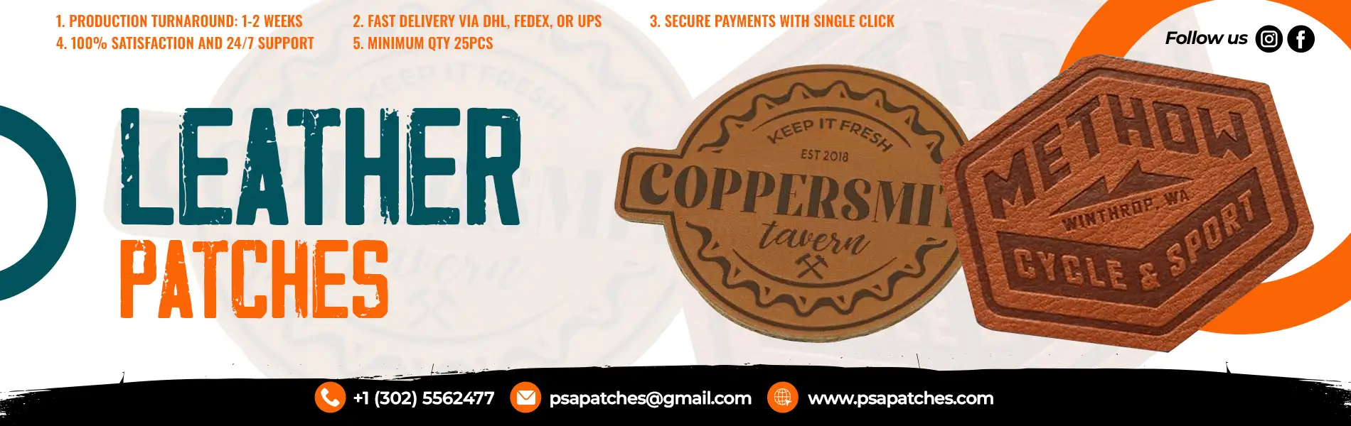 Leather Patches US no