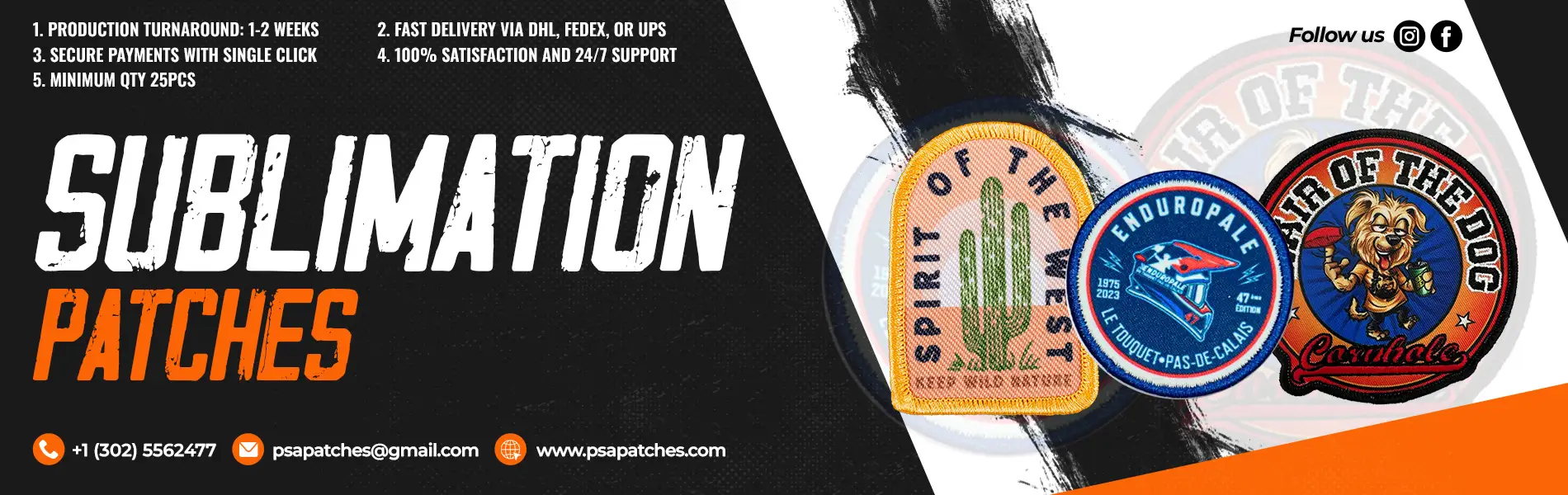 Sublimation Patches US no