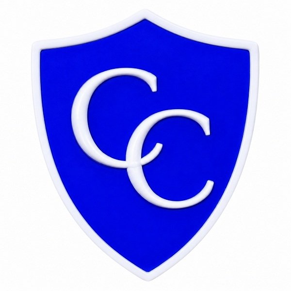 Blue CC shield patch