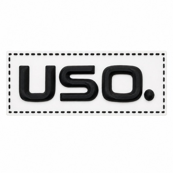 White USO patch