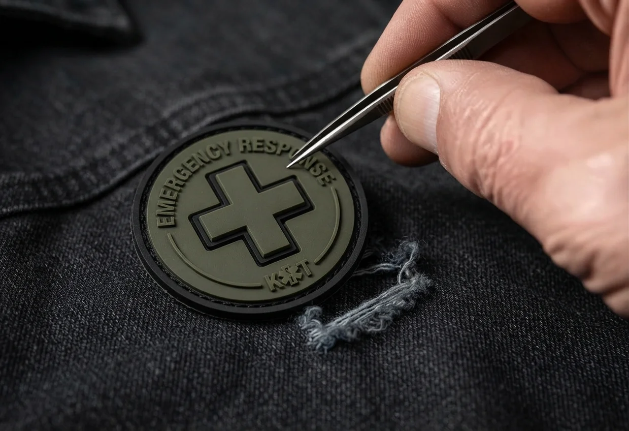 Tactical First Aid PVC Patch Covering Denim Repair